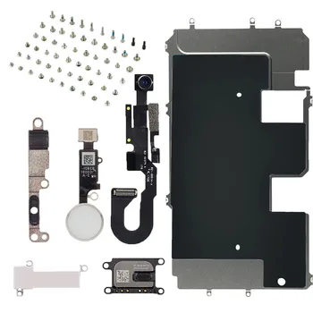 

lcd parts Screen Metal Bracket Front Camera Flex Cable Home Button key with full screws Small Parts Set for iPhone 7 7 Plus
