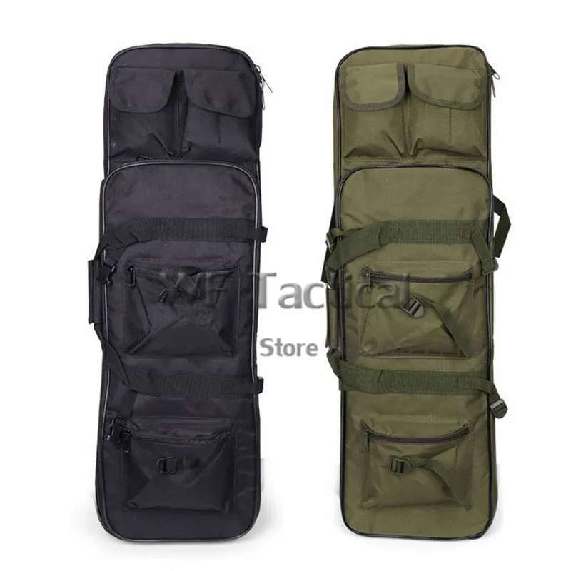 

85 100 120cm Dual Rifle Square Carrying Case Gun Bag Backpack Portable Outdoor Tactical Long Guns Bag 33''/39''/47''