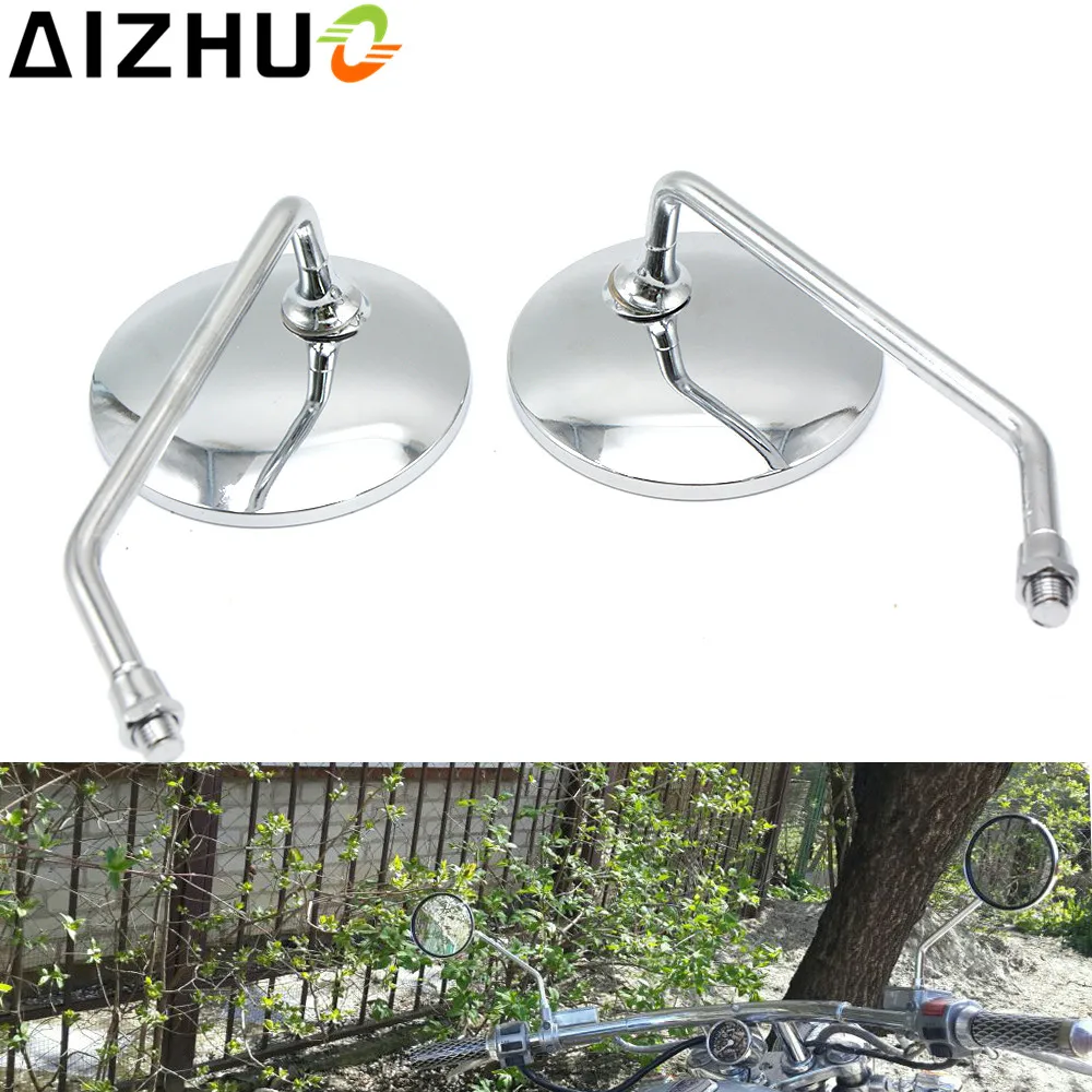 Universal Motorcycle Rearview Mirror 8mm 10mm Rearview Mirror For Suzuki Honda Hornet  250  Shadow 400 600 750 Yamaha Kawasaki