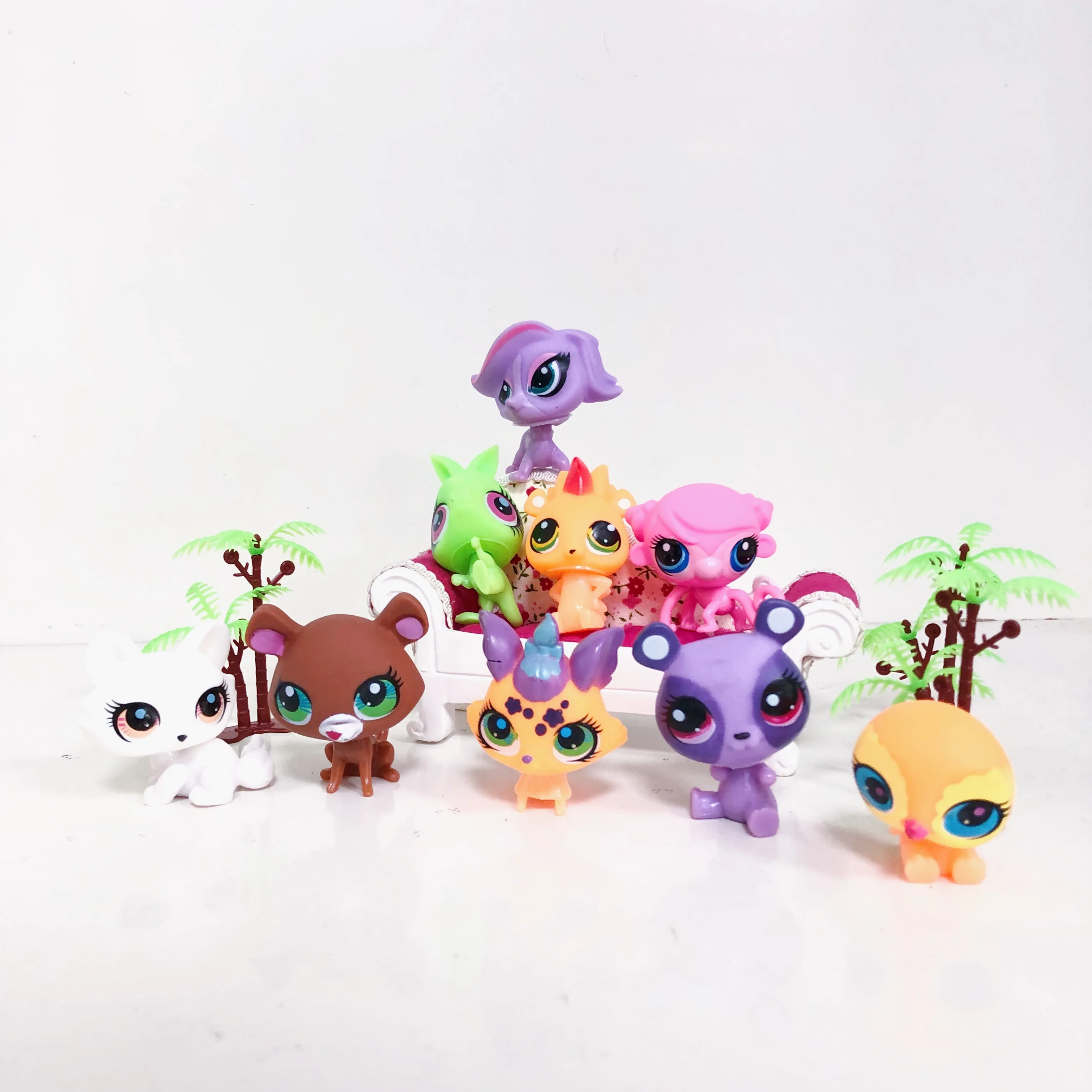 Lanyitoys 20 шт./пакет милые мини lps в фигурки Модель различные формы для домашних