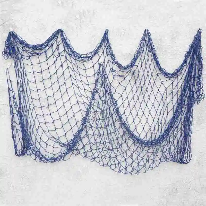 Barra de Redes de Pesca Rede de Pesca Fio de Algodão 1x2 m & 1.5x2 m Estilo Mediterrâneo Decorativa Artesanal Decor Beach Party Scene Decoração 8 Cheap Rede de pesca