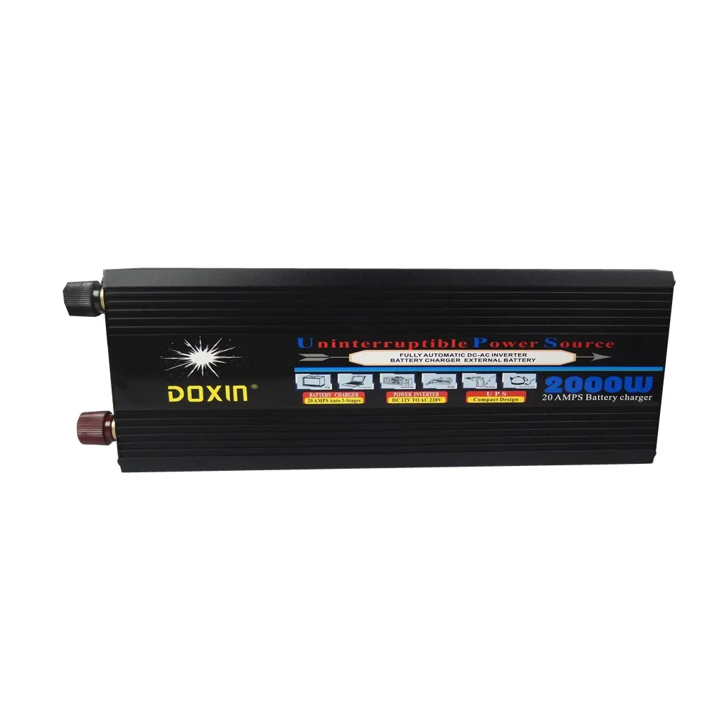 

high quality 2000W DC 12V to AC 220V modified wave UPS Power Inverter with charging battery function