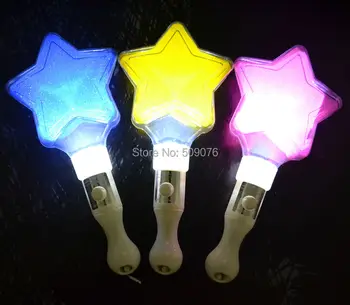 

5pcs/lot pentagram LED stick light star cheering glow stick concert supplies props wedding event party decoration