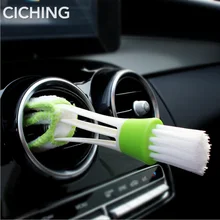 רכב מזגן Vent סדק מנקה מברשת עבור סקודה מעולה 2 רנו logan דיסק גולף סטה לאדה פאסאט b8 פורסטר סוזוקי(China)