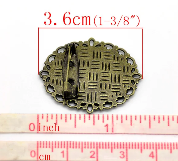 DoreenBeads из металлического сплава и с кабошоном овальная форма размер 25 мм x 18 3 6 см 29