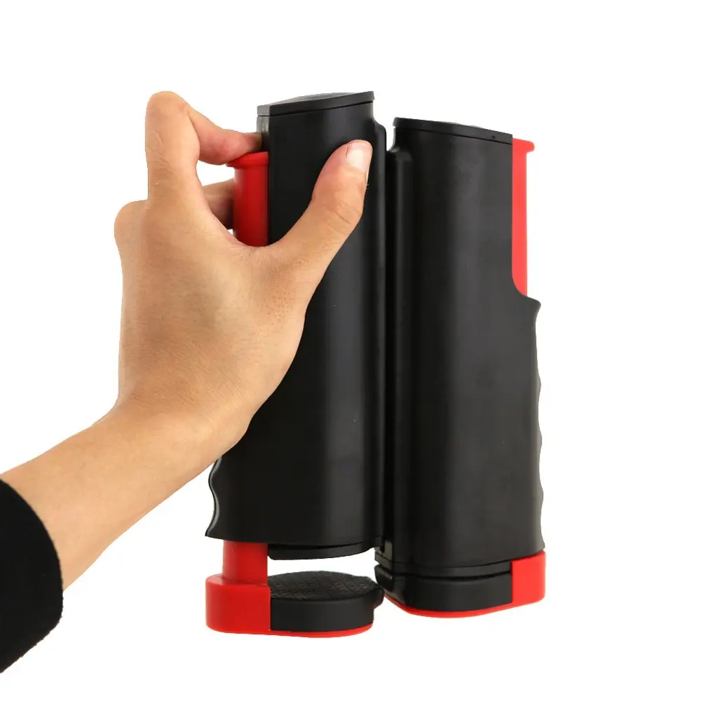 المحمولة قابل للسحب تلسكوبي تنس طاولة صافي رف استبدال بينغ بونغ كيت أسود أحمر