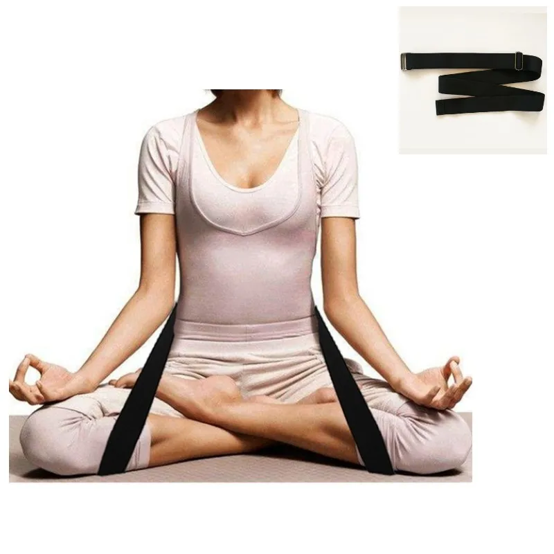 Удлинить крест ноги медитации ремень Регулируемый вспомогательный ремешок гибкий стрейч йога натяжения ремня сопротивление тренажерный