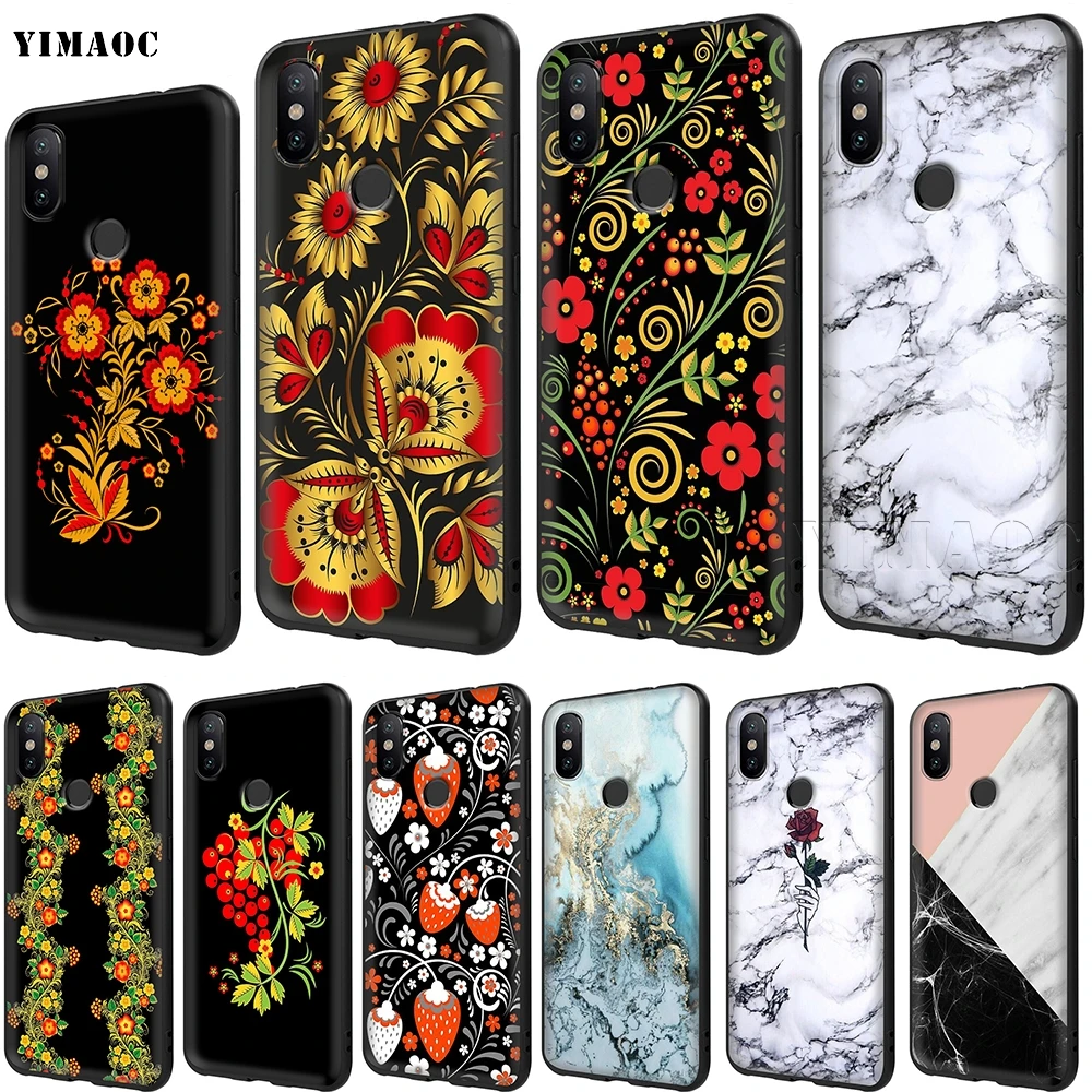 

YIMAOC Khokhloma Russian Soft TPU Case for Xiaomi Redmi mi Note MAX 3 6 6A 7 mi6 mi8 9 se a1 a2 Pro Lite go pocophone f1