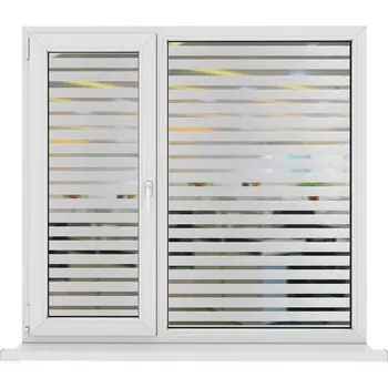 

3D Privacy Electrostatic Glass film Frosted stripe Window sticker office meeting room home Self-adhesive films decorative Vinyl
