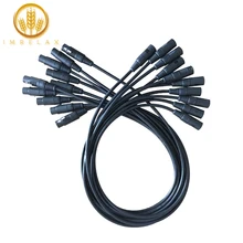 IMRELAX 10 шт. DMX кабель 3,25 футов/1 метр Длина сценический свет кабель провода с 3 контактный сигнал XLR кабель для мужчин гнездо для подключения