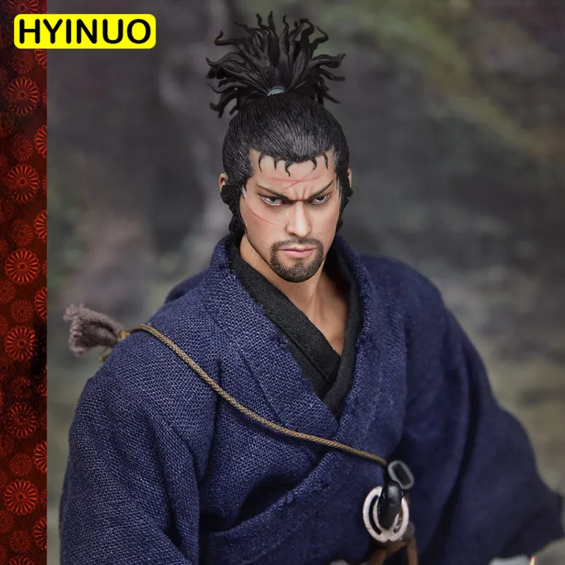 Tanie 1 6 skala WOLFKING WK89015A Miyamoto Musashi 2.0 garnitur zestaw figurek Sculpt Model 12 pełny zestaw figurka ciało lalki zabawki