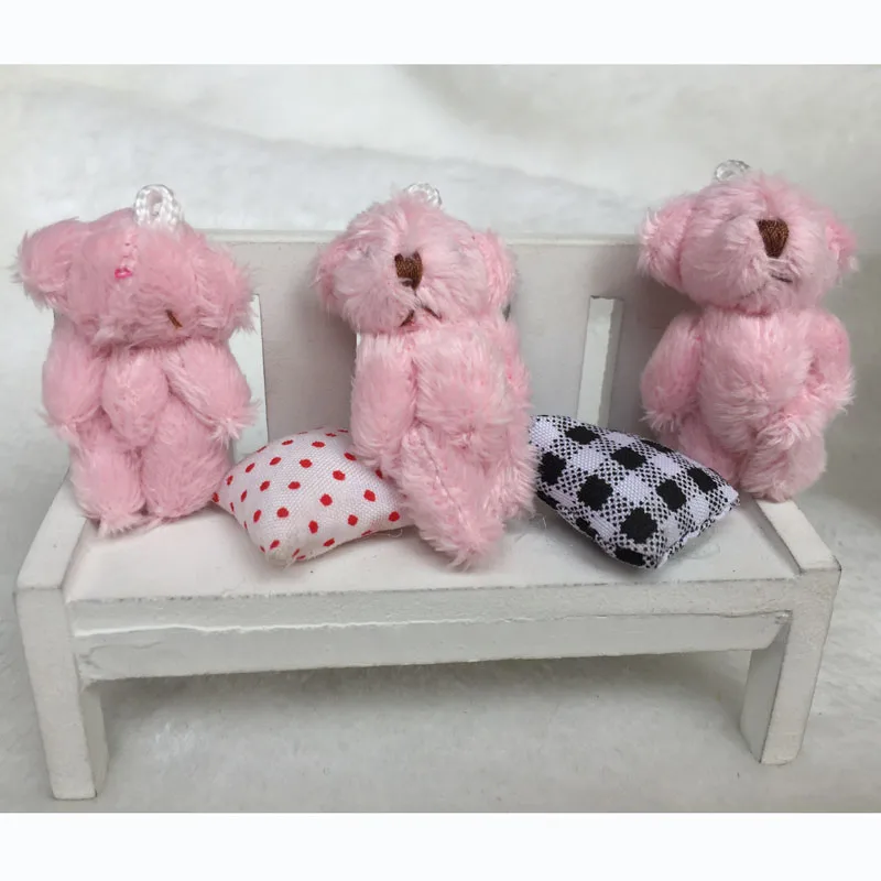 100PCS/LOT Joint Bear Plush Toy Stuffed Animal Soft Doll Teddy Bears 4.5CM Stuffed Plush Pendant Kids Toys Wedding Gifts GMR087 100PCS/LOT Joint Bear Plush Toy Stuffed Animal Soft Doll Teddy Bears 4.5CM Stuffed Plush Pendant Kids Toys Wedding Gifts GMR087