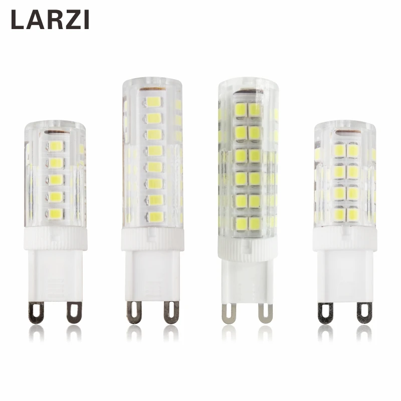 LARZI G9 светодиодный светильник G4 светильник 3W 4W 5W 7W СИД SMD 2835 E14 220V 230V 240V Керамика светодиодный светильник лампы заменить галогенные G9 для люстры - Испускаемый цвет: G9