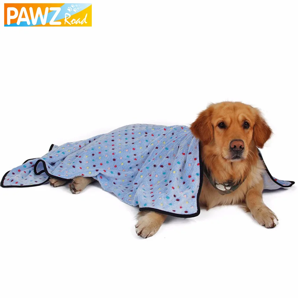 Pawz дорожное одеяло для больших собак полотенце красочное в горошек домашних