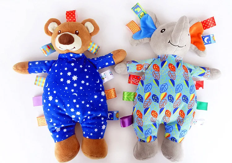 JJOVCE-Baby-Security-Blanket-Toys-Soft-Bedtime-Soother-Baby-Plush-Toys-Comfort-Towel-Sleep-Appease-Baby-Stuffed-Dolls-Elephant-09