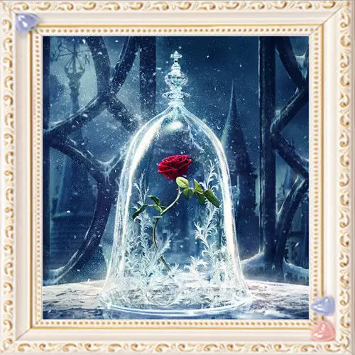

DIY 5D Diamond Embroidery Painting Flower Rose Cross Stitch Home Decor
