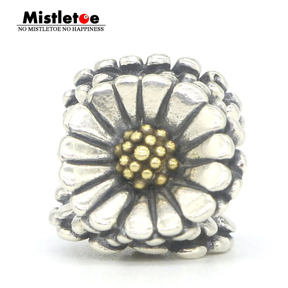 

Mistletoe 925 Sterling Silver Daisy Charm Bead Fit European Troll Bracelet Jewelry
