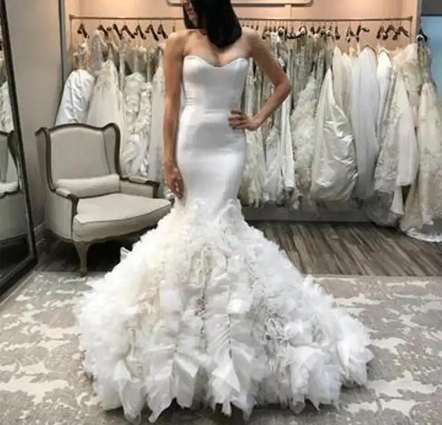 Vintage Summer Lace Mermaid Wedding Dresses Sweetheart Plus Size