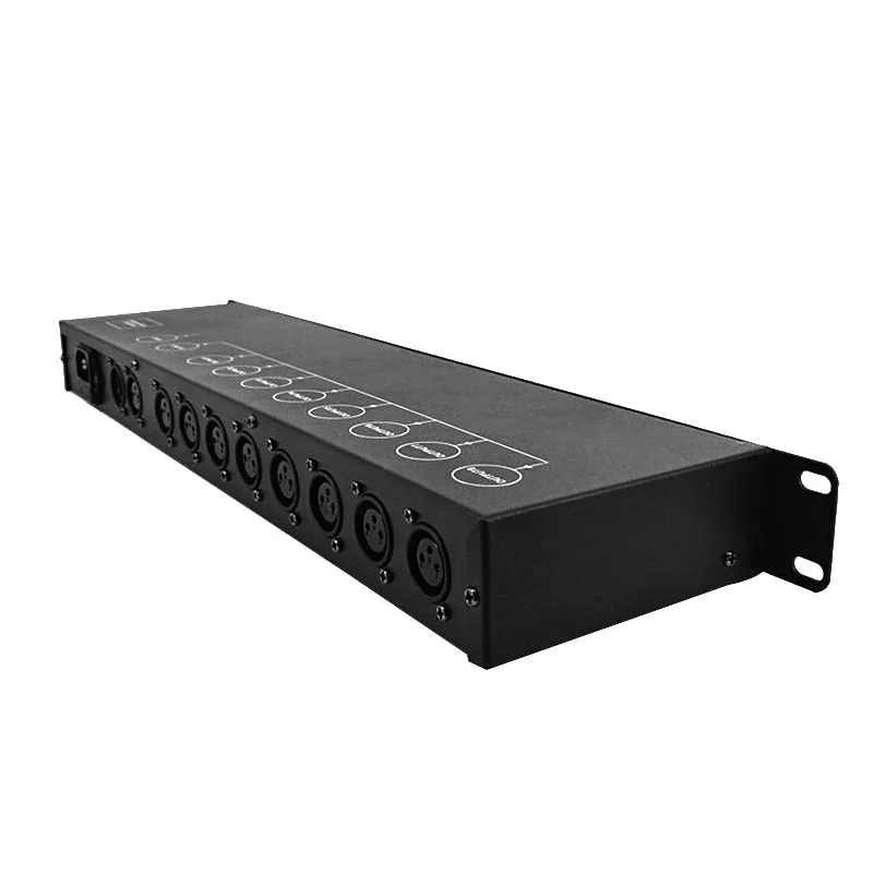 DMX 8 способ дистрибьютор 8CH DMX512 светильник 8 выходных портов контроллер Диммер сценический светильник разделитель усилителя сигнала