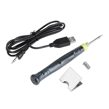 

1set Portable USB Soldering Iron Pen 5V 8W Mini Tip Button Switch Electric Powered Soldering Station Welding Equipment Tools