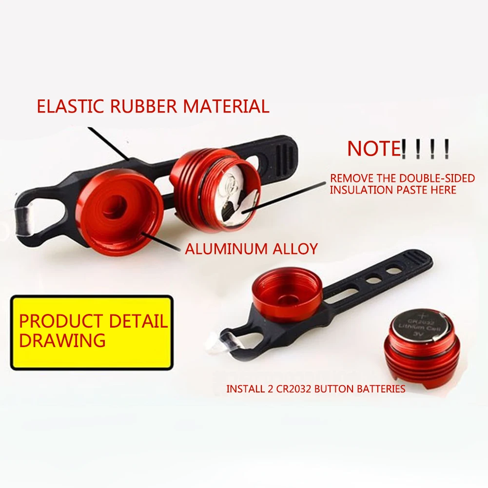 Clearance Aluminum Bicycle Cycling Front Rear Tail Helmet Red White LED Flash Lights Safety Warning Lamp Cycling Caution Light Waterproof 3 Clearance Aluminum Bicycle Cycling Front Rear Tail Helmet Red White LED Flash Lights Safety Warning Lamp Cycling Caution Light Waterproof 3