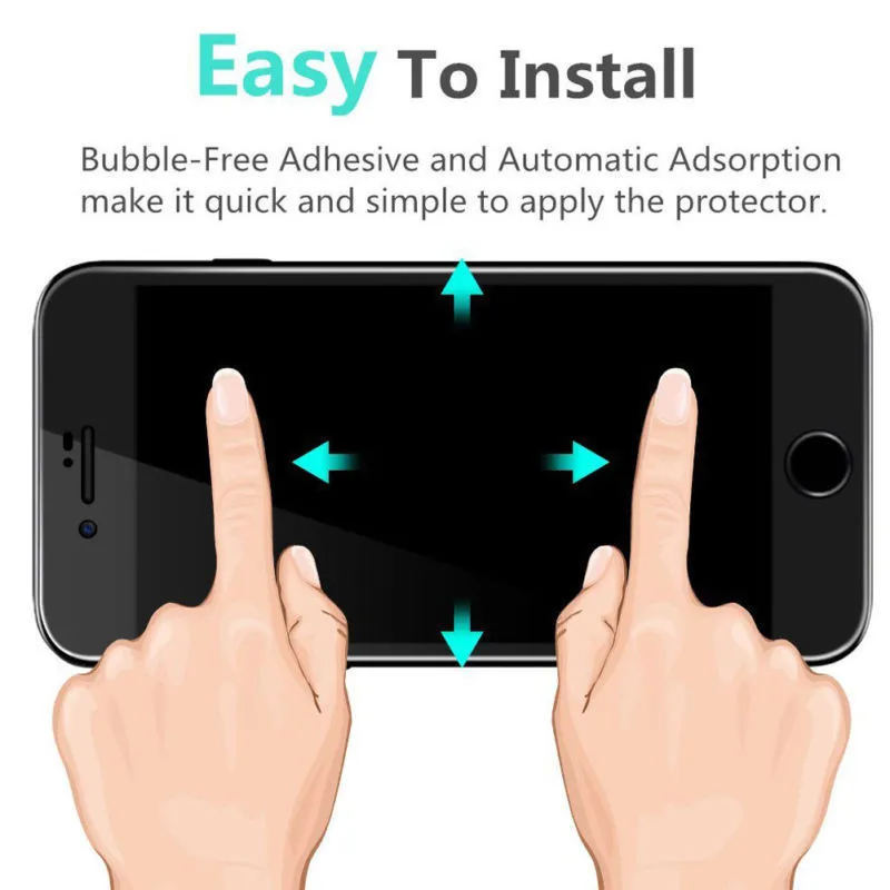 HOPCHAM 5D холодная резьба полное покрытие закаленное стекло для iPhone 7/8 plus 9H 3D/4D защита