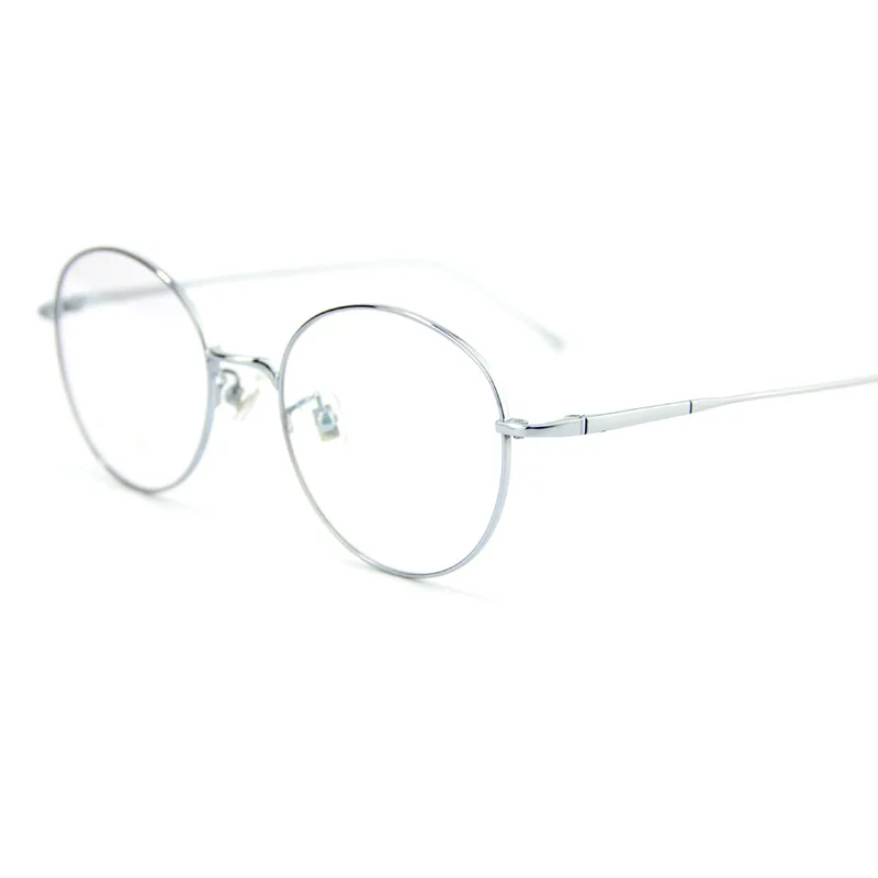 Ширина-135, титановая оправа, женские очки, цельная дужка, круглая оправа, по рецепту, компьютерные очки, очки, оправа для мужчин