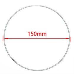 Set of 10 Dream Catcher Circular Metal Rings for DIY Crafting and Jewelry Making (150mm)