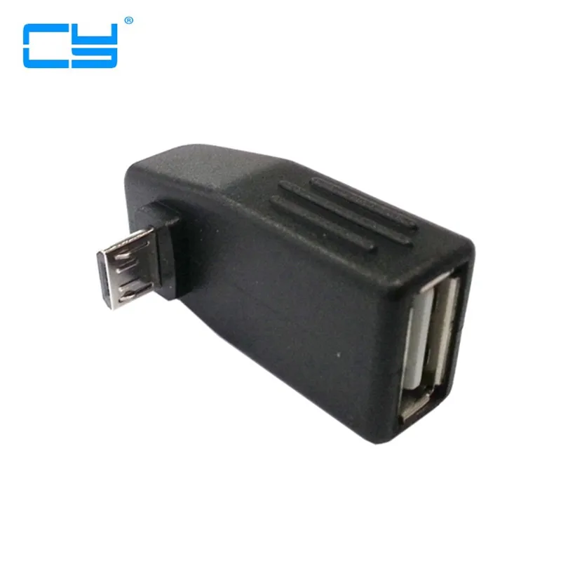 

90d up Angled Micro USB to USB female Host OTG connector adapter for Samsung HTC Nokia Huawei xiaomi lenovo
