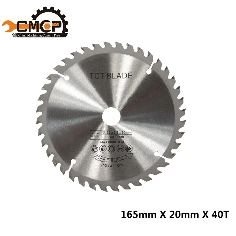 

Diameter 165mm Woodworking TCT Wood Saw Blade For Cutter hard & soft wood Plastic Carbide Circular Saw Blade