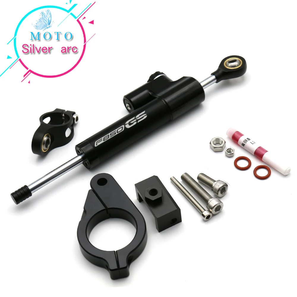 

For bmw F850GS/ADV F850 GS F 850 GS ADV Motorcycle CNC Damper Steering StabilizerLinear Reversed Safety Control+Bracket