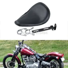 Motorcycle Deep Dish Solo Spring Seat + Mounts Braket For Harley Bobber Custom Motorcycles