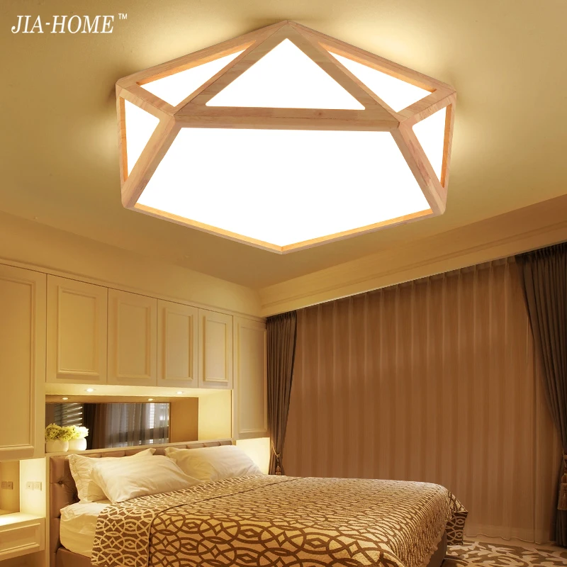 

Creative Wooden LED ceiling lighting ceiling lamp for the living room bedroom Lamp for the hall ceiling lamp for Designer's