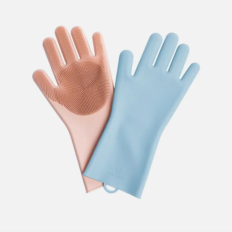Mi jia Волшебные силиконовые чистящие перчатки для кухни Foa mi ng перчатки теплоизоляционные перчатки кастрюля печь mi ttens кулинарные перчатки домашняя кухня