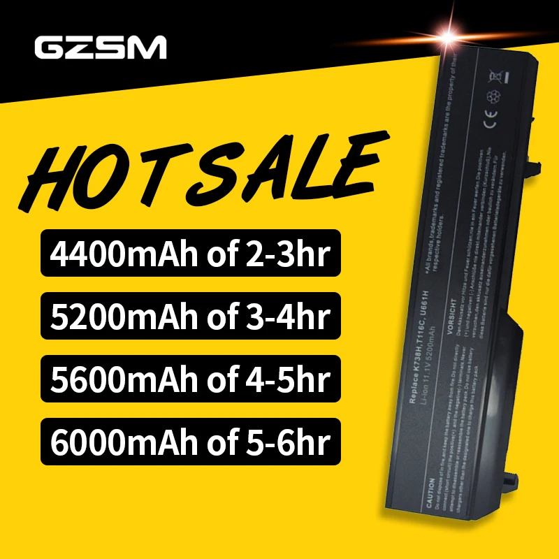 HSW Аккумулятор для ноутбука OEM 0N241H 312-0724 312-0859 451-10586 451-10655 K738H N950C T114C U661H dell Vostro 1310 1320