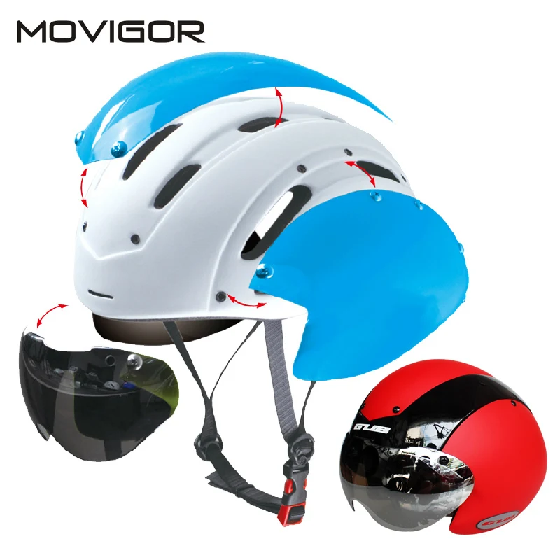 

GUB Cycling Helmet with Lens Ultralight Integrally-molded MTB bike Helmet goggles Road Bike helmet With Magnetic UV Visor