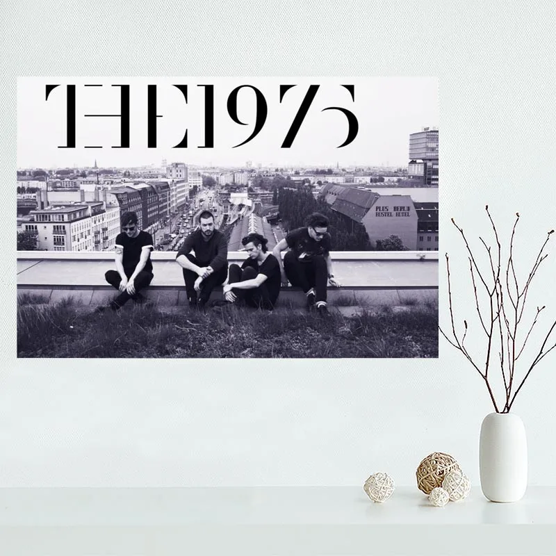 

Nice The 1975 Band Poster Custom Canvas Poster Art Home Decoration Cloth Fabric Wall Poster Print Silk Fabric
