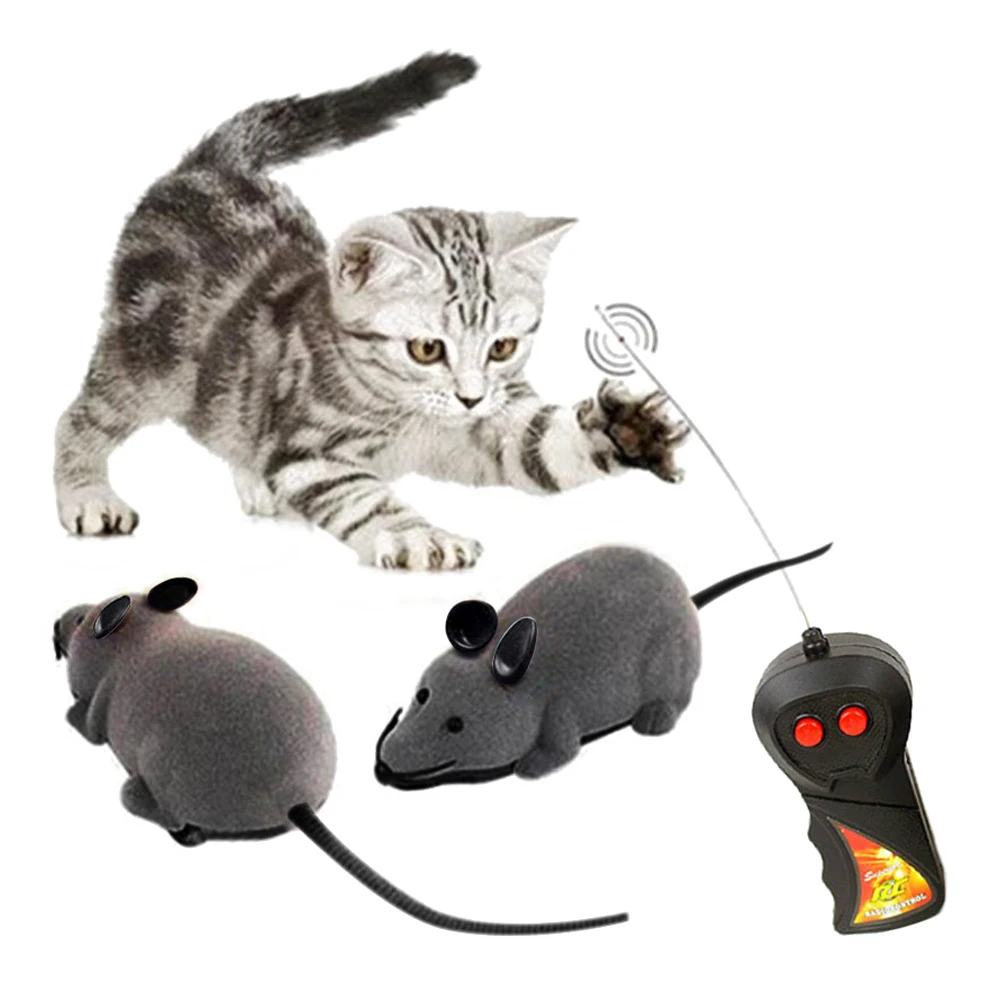 AINY-беспроводной пульт дистанционного управления RC электронная Крыса Мышь для кошки собаки домашняя забавная игрушка