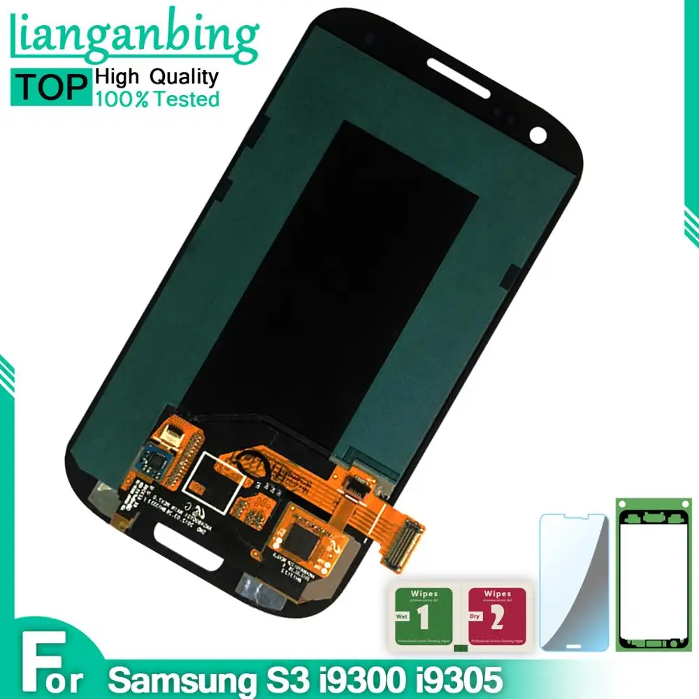 ЖК-Экран 4 8 ''Super AMOLED для SAMSUNG Galaxy S III S3 дигитайзер i9300 i9300i i9301 i9301i i9305 запасные