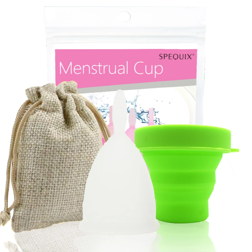 Buy Silicone Menstrual Cups+Sterilizer Cups Female