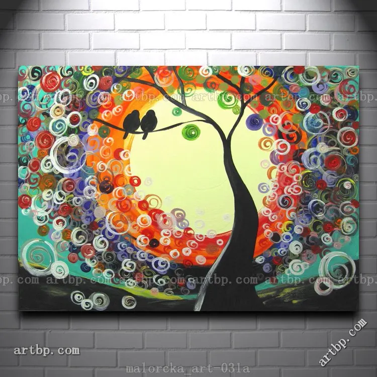 ivory dream malorcka acrylic painting tree love birds art supplies