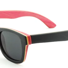 Чисто ручной работы скейтборд деревянные очки Gafas Для женщин Для Мужчин Поляризованные очки Лето очки lentes-де-сол 68041