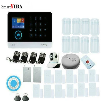 

SmartYIBA WIFI Wireless Smart Home Security Alarm System Door Sensor Camera Protection Motion Detector 3G Network Burglar Alarm