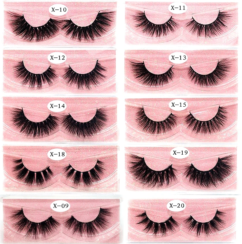 

HBZGTLAD Mink Lashes 3D Mink Eyelashes 100% Cruelty free Lashes Handmade Reusable Natural Eyelashes Popular False Lashes Makeup