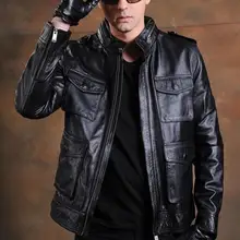 Рынок C& C.. EMS Брендовые куртки высокого качества из натуральной коровьей кожи, мужские Классические облегающие толстые куртки, распродажа. Байкерские куртки