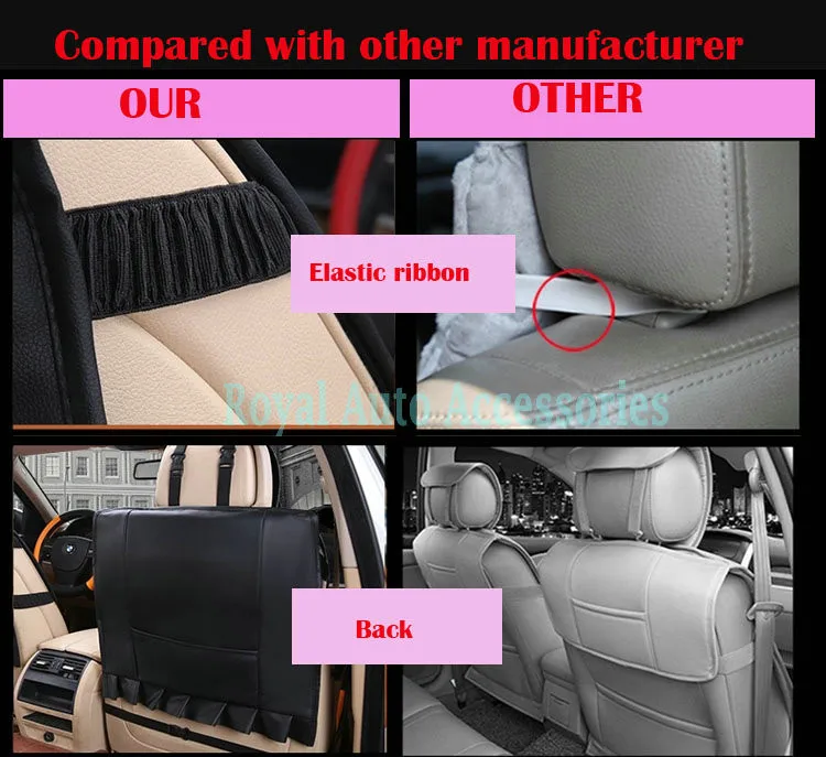 Классические наборы подушек для автомобильных сидений 5 видов цветов Чехлы для автомобильных сидений из искусственной кожи для всех сезонов экологичный дизайн универсальные 5 сидений 6 шт./партия