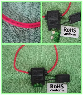 20 штук inline 12 AWG atc лезвие держатель предохранителя+ 30A предохранитель MH