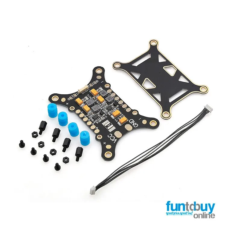 FTBO Anti Vibration Plate with Integrated Power Model ESC PDB 5V 12V BEC pdb board for