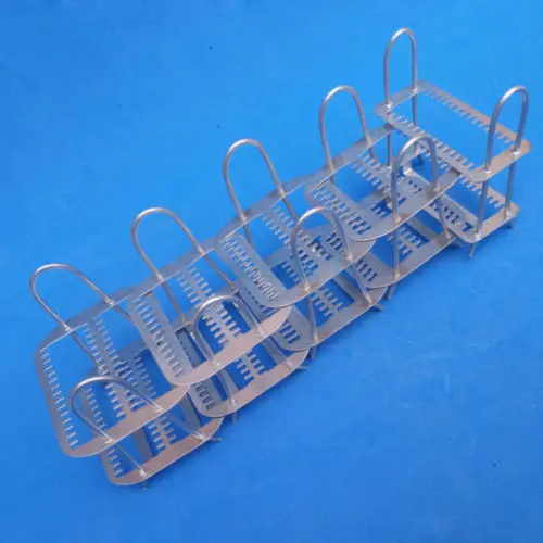 

10/15/20/24/26/40 Slots Stainless Steel Staining Rack For Micro Slides Lab Spare Parts