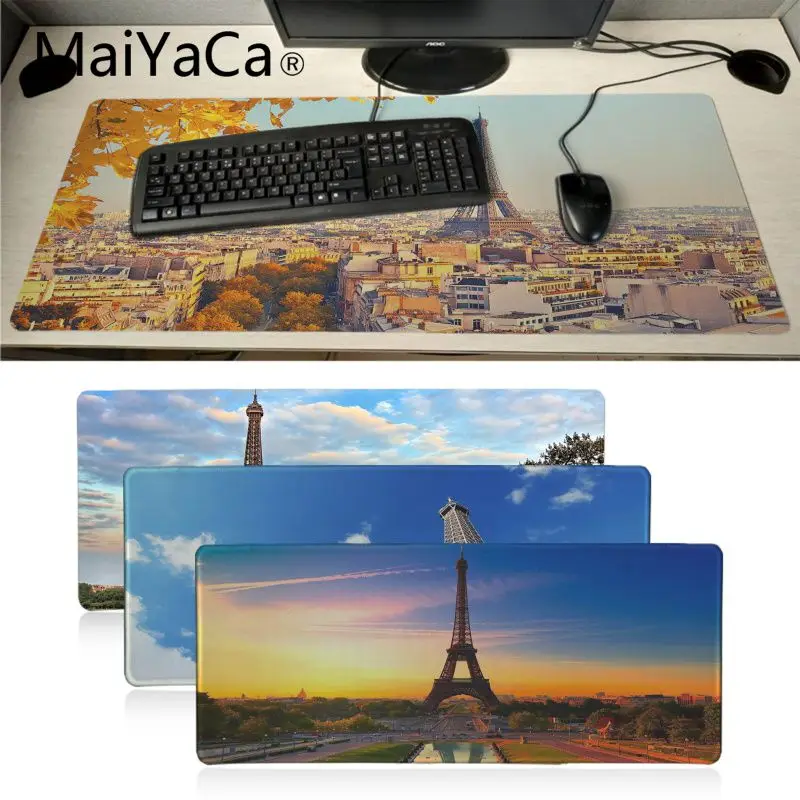 Maiyaca New Design Eiffel Tower Scenery Unique Desktop Pad Game